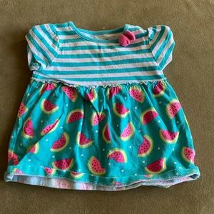 3M teal shirt with watermelon print